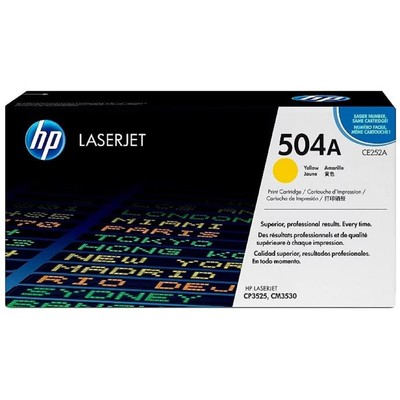 Картридж HP 504A CE252A для CM3530/CP3525 (7000k), жёлтый