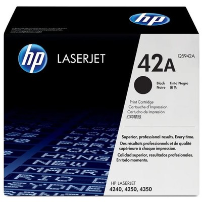 Тонер Картридж HP Q5942A черный для HP LJ 4250/4350 (10000стр.)