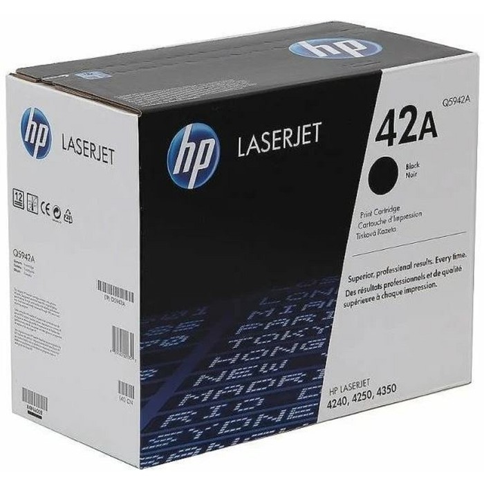 Тонер Картридж HP Q5942A черный для HP LJ 4250/4350 (10000стр.) - фото 51543397