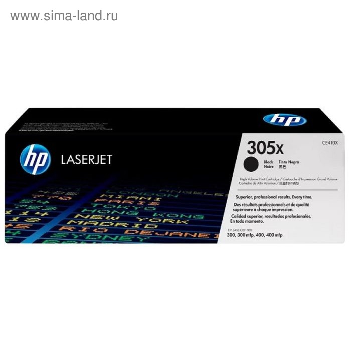 Тонер Картридж HP №305X CE410X черный для HP LJP 300/400 (4000стр.) - Фото 1
