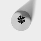 Насадка кондитерская, d=3 см, выход 1,3 см, нержавеющая сталь (комплект 20 шт) - фото 24377085