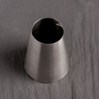 Насадка кондитерская, d=4.3 см, выход 2.7 см, нержавеющая сталь 4488637 - фото 8857564