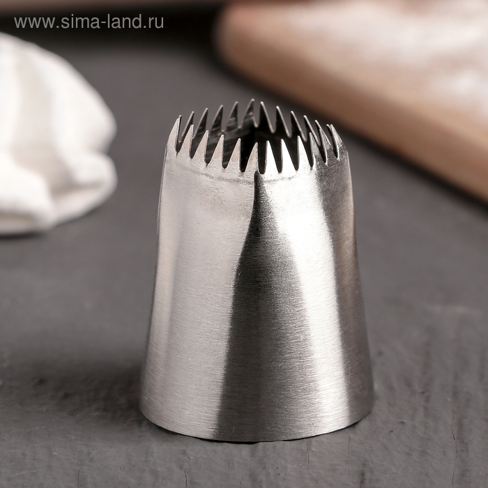 Насадка кондитерская d=3,5 см, выход 2 см, нержавеющая сталь - Фото 1