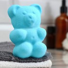 Бомбочка для ванны "Медвежонок" с ароматом яблока, голубая, 80 г - фото 318254664