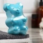 Бомбочка для ванны "Медвежонок" с ароматом яблока, голубая, 80 г - Фото 3