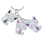 Брелок металл висюльки "Кошки", МИКС - Фото 1