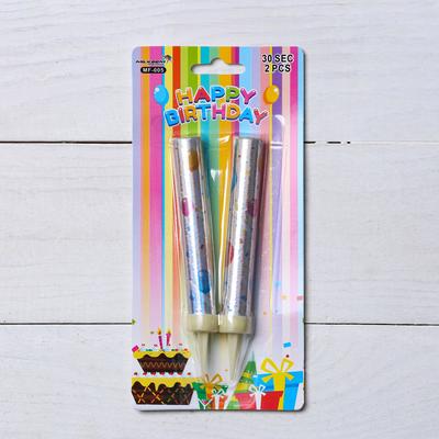 Набор тортовых свечей «Фонтаны» 10 см (2 шт.) БЛИСТЕР