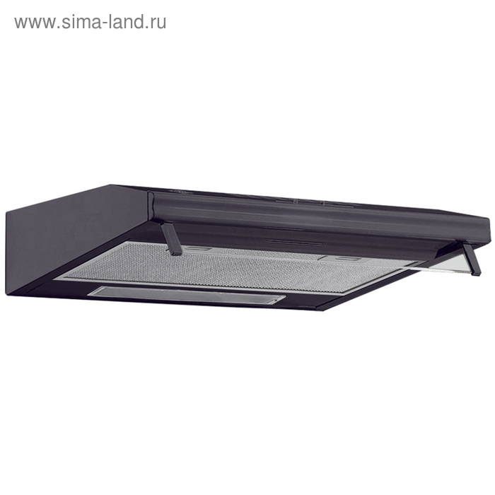 Вытяжка MBS RUMIA 150 BLACK, плоская, 350 м3/ч, 3 скорости, 50 см, чёрная - Фото 1