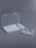 Органайзер для хранения мелочей, 28 ячеек, 17.5×10.5×2.7 см, прозрачный - Фото 2