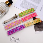 Заколка-автомат для волос "Ромашка" 8 см, микс - Фото 2