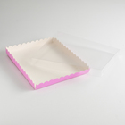 Коробочка для печенья с PVC крышкой, сиреневая, 23,5 х 30 х 3 см - Фото 2