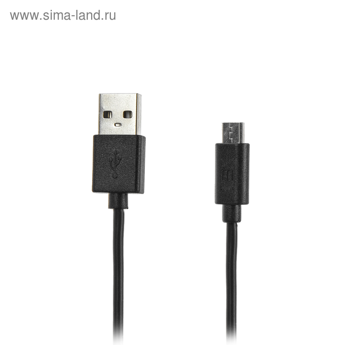 Кабель Mediagadget U-MCU12P, micro USB - USB, 1 А, 1 м, черный - Фото 1