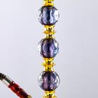 Кальян в сборе для курения комплект «Мадид», 50 см, 1 трубка, колба черная, шахта золото - Фото 4