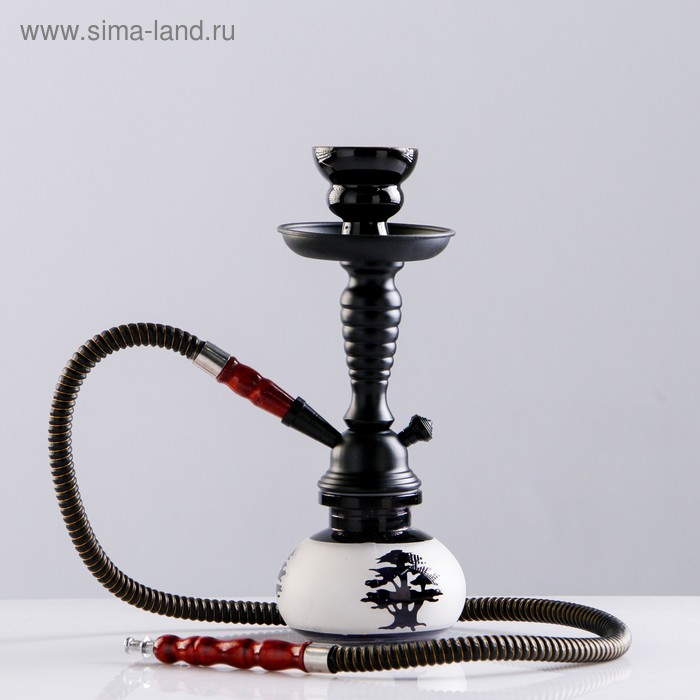Кальян «Медрисса», 28 см, 1 трубка, колба матовая, шахта черная - Фото 1