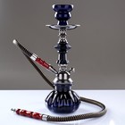 Кальян в сборе для курения комплект «Сайда», 30 см, 1 трубка, темно-синий - Фото 1