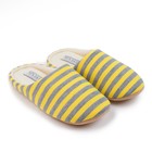 Тапочки женские MINAKU, цвет полоска/жёлтый, размер 39/40 - Фото 1