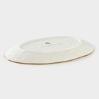 Блюдо фарфоровое Доляна «Космос», 31.5×22 см, цвет зелёный - Фото 3