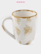 Кружка Доляна Organic Gold, 400 мл, фарфор, белая - Фото 2