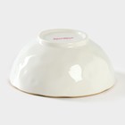 Миска фарфоровая Доляна «Космос», 370 мл, d=13,1 см, цвет зелёный - Фото 3