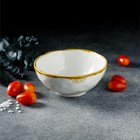 Салатник Доляна Organic Gold, 320 мл, d=12.5 см, фарфор, белый - Фото 9