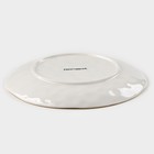 Тарелка Доляна Organic Gold, d=21.2 см, фарфор, белая - Фото 3