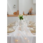 Тарелка Доляна Organic Gold, d=27.5 см, фарфор, белая - Фото 6