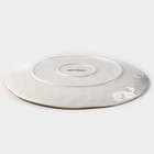 Тарелка Доляна Organic Gold, d=27.5 см, фарфор, белая - Фото 3