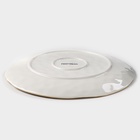 Тарелка Доляна Organic Gold, d=27.5 см, фарфор, белая - Фото 4