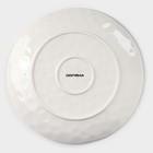 Тарелка Доляна Organic Gold, d=27.5 см, фарфор, белая - Фото 4