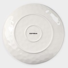 Тарелка Доляна Organic Gold, d=27.5 см, фарфор, белая - Фото 5