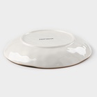 Тарелка глубокая Доляна «Космос», 550 мл, d=21.5 см, фарфор, белая, зелёная - Фото 3