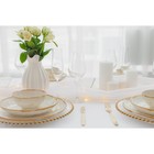 Тарелка глубокая Доляна Organic Gold, 620 мл, d=21.5 см, фарфор, белая - Фото 8