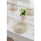 Тарелка глубокая Доляна Organic Gold, 620 мл, d=21.5 см, фарфор, белая - Фото 9