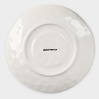 Чайная пара Доляна Organic Gold, чашка 230 мл, блюдце d=16 см, фарфор, белая - Фото 5