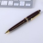 Ручка в тубусе «Золотому учителю», пластик, синяя паста, пишущий узел 1 мм - фото 6252191