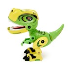 Робот динозавр «Минизаврик», интерактивный: реагирует на касания, звук, свет, на батарейках, цвета МИКС - Фото 4