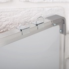 УЦЕНКА Доска магнитно-маркерная, двусторонняя, с полочкой, 90×60 см - Фото 5