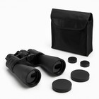 Бинокль «Ищейка» Мастер К, 10-30×60, регулируемый зум, с чехлом, чёрный, линзы рубин - Фото 1