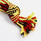 Игрушка канатная, до 25 см, с пищалкой внутри, цвет МИКС - фото 67924118