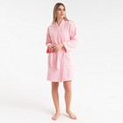 Халат махровый женский «Экономь и Я», размер 42-44, 100% хлопок, 320 г/м², нежно-розовый - Фото 5