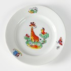 Набор посуды фарфоровой «Зоопарк»», 3 предмета: тарелка d=20 см, салатник d=19,8 см, кружка 200 мл - Фото 3