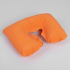 Подушка для шеи дорожная, надувная, 38 × 24 см, цвет оранжевый - Фото 2