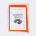 Подушка для шеи дорожная, надувная, 38 × 24 см, цвет оранжевый - фото 8607948