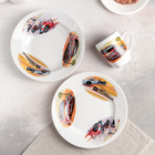 Набор посуды «Машинки», 3 предмета: тарелка d=20 см, миска d=20 см, кружка 210 мл - Фото 2