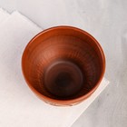 Салатник "Ивона", роспись ангобом, красная глина, 0.6 л - Фото 2