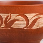 Салатник "Ивона", роспись ангобом, красная глина, 0.6 л - Фото 3