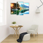 Модульная картина "Горное озеро" (2-25х50, 30х60 см)  60х80 см - Фото 4