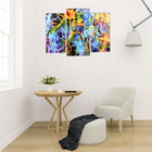 Модульная картина "Абстрактная дымка красок" (2-25х50, 30х60 см) 60х80 см - фото 9835545