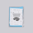 Подушка надувная для шеи, дорожная, 38×24 см, голубая - Фото 5