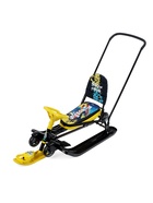 Снегокат «Тимка спорт 6» Winter sport, со спинкой, с родительской ручкой, жёлтый, чёрный, ТС6/WS Nika Kids - Фото 7
